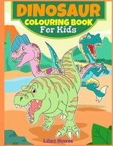 Dinosaur Colouring Book For Kids: Hours of fun with this creative cute dinosaur colouring book. Large size with pictures on alternate pages to prevent