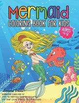 Mermaid Coloring Book for Kids Ages 4-8: Beautiful Collection of Over 50 Mermaid Coloring Pictures for Your Little Princes and Princesses