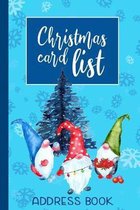 Christmas Card List Address Book