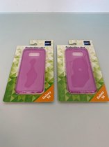 Beschermend telefoonhoesje voor Samsung Galaxy S8 - set van 2 stuks (roze/transparant)