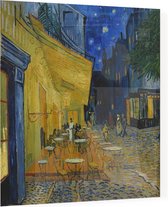 Caféterras bij nacht (place du Forum), Vincent van Gogh - Foto op Plexiglas - 40 x 40 cm