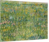 Grasgrond, Vincent van Gogh - Foto op Plexiglas - 80 x 60 cm