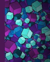 Cubes: Fun, colorful cover - 8 x 10 inch 110 page wide ruled notebook for back to school