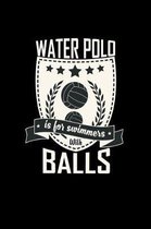 Water polo is for swimmers with balls