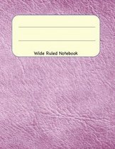 Wide Ruled Notebook: 8.5 x 11 Journal 100 Pages