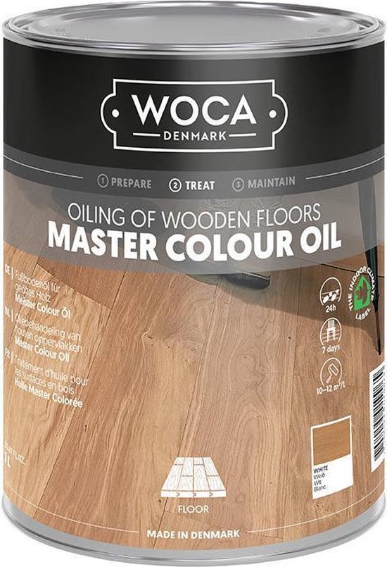 Foto: Woca master colour oil wit 1l