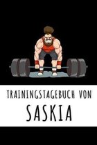 Trainingstagebuch von Saskia: Personalisierter Tagesplaner für dein Fitness- und Krafttraining im Fitnessstudio oder Zuhause