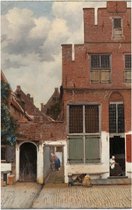Het straatje, Johannes Vermeer - Foto op Forex - 40 x 60 cm