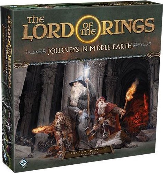 Boek: Lord of the Rings Journeys in Middle-Earth, Shadowed Paths, geschreven door Fantasy Flight Games