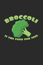 Broccoli: 6x9 Organic Food - dotgrid - dot grid paper - notebook - notes