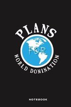 Plans For World Domination: Fill in the Blank Notebook and Memory Journal for best friend, Men, Women, 110 Lined Pages