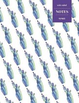 Wide Ruled Notes 110 Pages: Cactus Notebook for Kids, Teens and Students - Succulent Llama Pattern