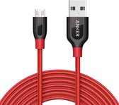 Anker PowerLine+ Micro USB Kabel 3.0m - Rood