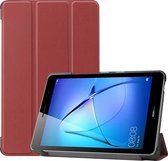 Tablet hoes geschikt voor Tablet hoes geschikt voor Huawei MatePad T8 Tri-Fold Book - Donker Rood