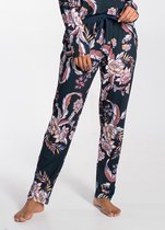 Cyell Pagoda Dames Pyjamabroek - Darkblue Flowers - Maat 42