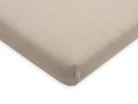 Jollein - Baby Hoeslaken Ledikant Jersey (Nougat) - Katoen - 60x120cm