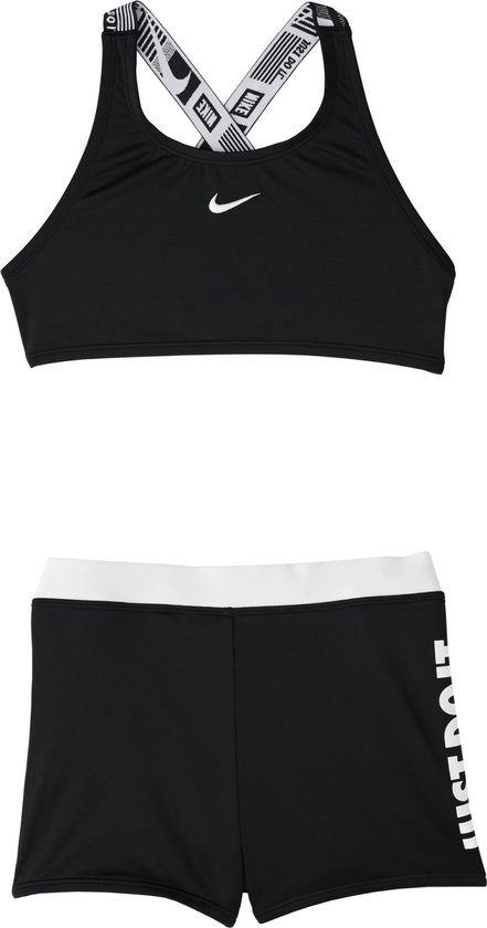 Nike Swim CROSSBACK SPORT Bikini - Zwart - Meisjes - Maat XL | bol.com
