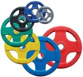 Body-Solid Gekleurde Olympische Rubber Halterschijf - Gewichten - Blauw - 2,5 kg