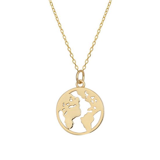 Collier Globe - S925 argent avec or 18 carats