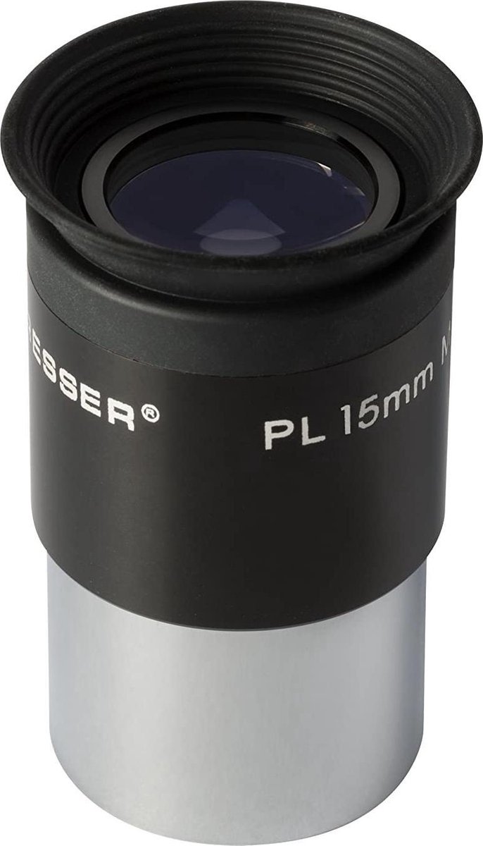 Bresser Okular Pl 15mm 6,7 X 3,7 Cm Staal Zwart/zilver