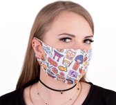Neopreen wasbaar KAWAii mondmasker, mondkapje, mondkapjes – 1 stuk ( S/M ) – (niet voor medisch gebruik)