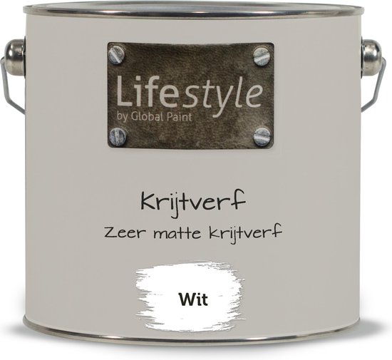 zoete smaak Ligatie Recensent Lifestyle Krijtverf - Wit - 2.5 liter | bol.com