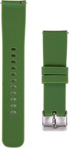 Shop4 - Bandje voor Samsung Galaxy Watch Active Bandje - Siliconen Donker Groen