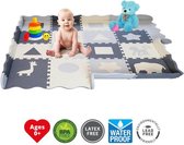 GIZMO Speelmat XL voor Baby/Peuters - EVA Foam Puzzelmat / Speelkleed Met Opstaande Rand - 150x150x1.5 cm