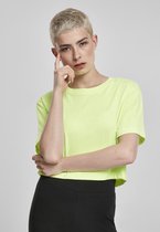 Urban Classics Crop top -5XL- Short Oversized Neon Groen/Geel