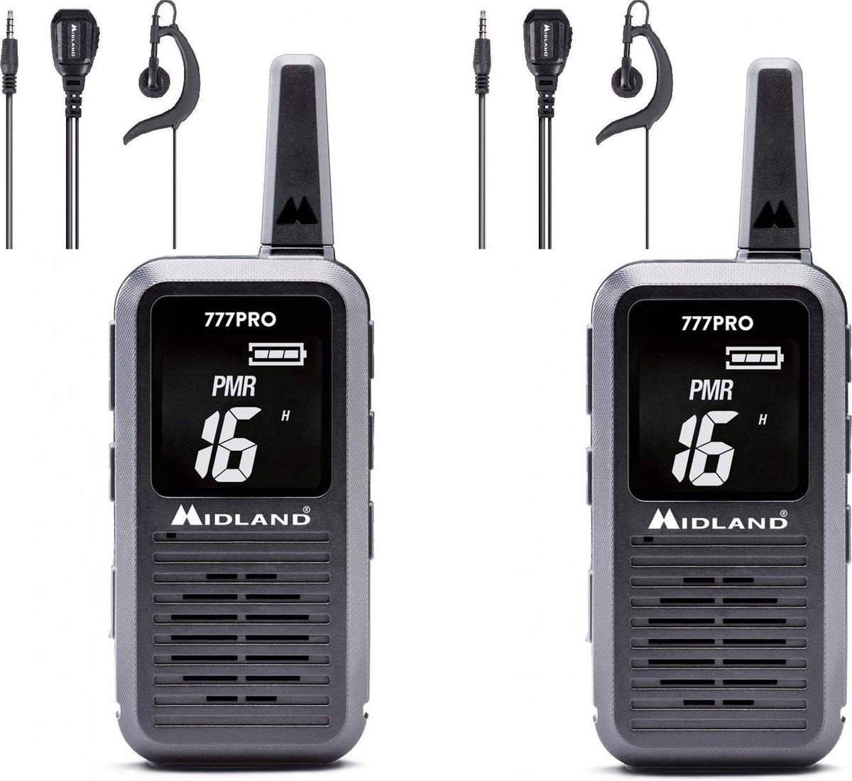 Midland 777 PRO inclusief MA21-777 PMR/LPD PORTOFOON SET