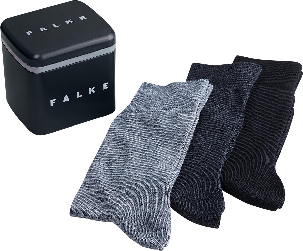 FALKE Happy Box 3-Pack cadeau geschenkset Katoen Heren Sokken veelkleurig -... | bol.com