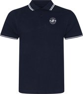 FitProWear Polo heren Donkerblauw Wit maat XL - Poloshirt - Polo - Heren Polo - sportpolo - polo katoen - polo met kraag - polo korte mouwen - herenkleding - sportkleding