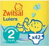 Zwitsal Luiers - Newborn Mini Maat 2 - 42 Luiers - Voordeelverpakking