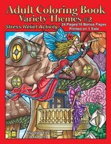 Adult Coloring Book Variety Themes #2