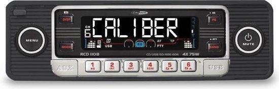 Black Caliber RCD110B CD/MP3/USB/SD Retro Radio 