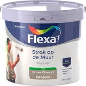 Flexa Strak op de muur - Muurverf - Kleur van het jaar 2021 - Brave Ground - Bruin - 5 liter