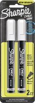 Sharpie - Nat uitwisbare Chalkmarker - Wit - per 2 verpakt