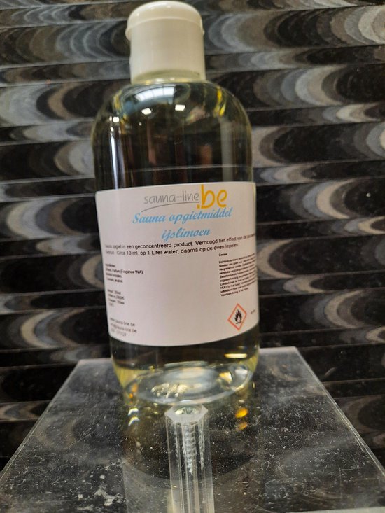 sauna opgietmiddel  ijslimoen 250 ml -sauna geuren - sauna opgiet