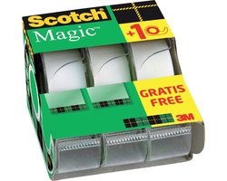 Plakband scotch magic 810 19mmx7.5m mat 2+1 disp