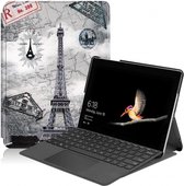 Microsoft Surface Go (1 & 2) Smart Tri-Fold Book Hoesje - Eiffeltoren