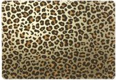 4x Placemats/onderleggers gouden panterprint 30 x 45 cm - Tafel dekken - Hippe tafeldecoratie