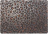 12x Placemats/onderleggers bruine panterprint 30 x 45 cm - Tafel dekken - Hippe tafeldecoratie