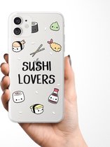 iPhone 11 transparant hoesje - Sushi Lovers
