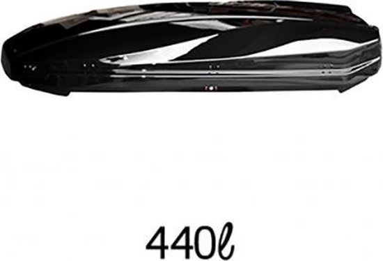 Dakkoffer 440L zwart profiel |