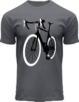 Fox Originals Shadow Bike Essentials T-shirt Heren & Dames Katoen Grijs Maat M