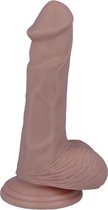 Mr. Intense - dildo - dildo vibrator - dildo vrouwen - dildo mannen - dildo anaal - dildo xxl  - beige - flexibel - 16,5cm Ø 3,5cm / sex / erotiek toys