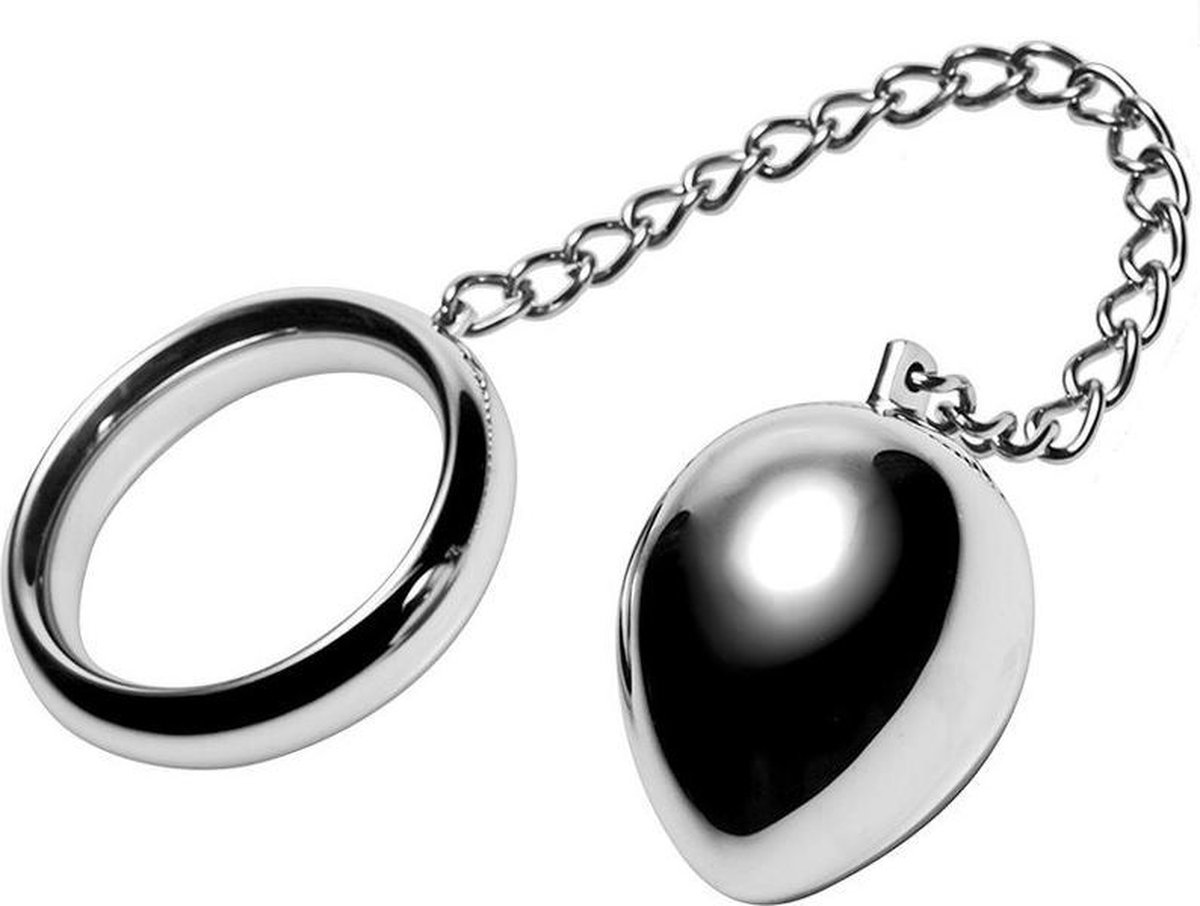 METAL HARD | Metalhard Cock Ring 40mm + Chain Bead