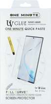 Samsung Galaxy Note 20 Ultra UV liquid Curved Tempered Glass full cover met UV lampje