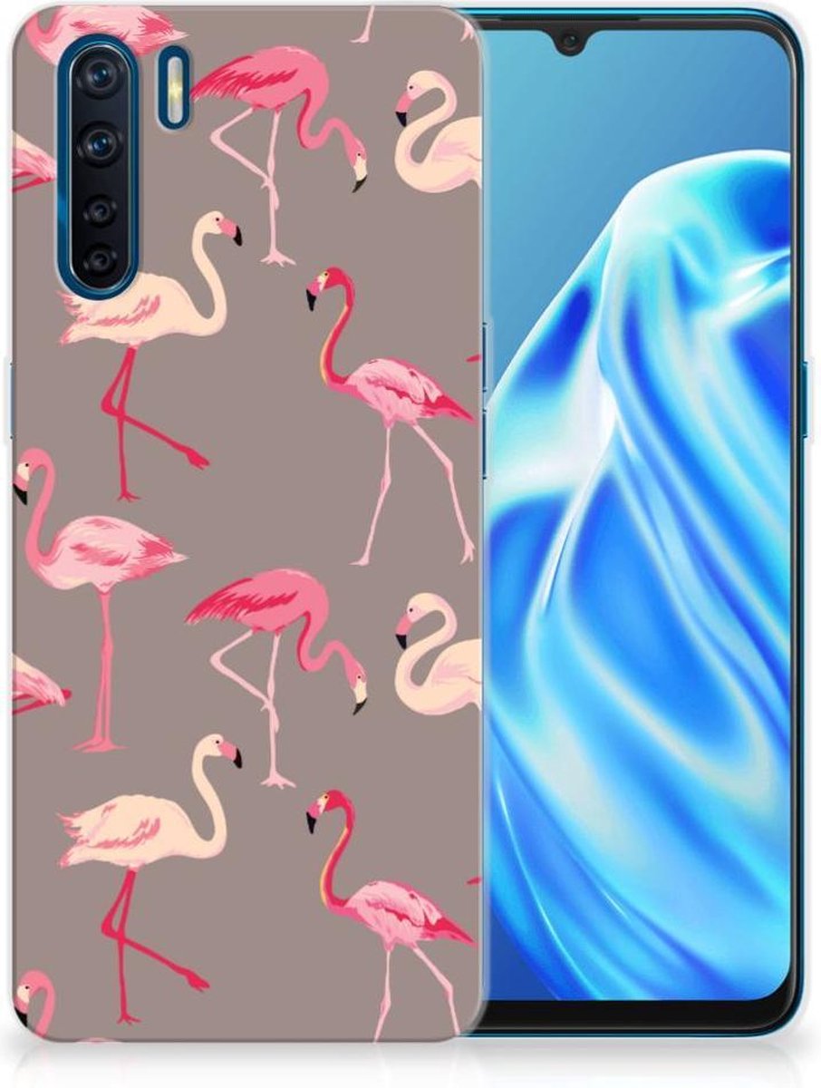 OPPO A91 TPU Hoesje Flamingo