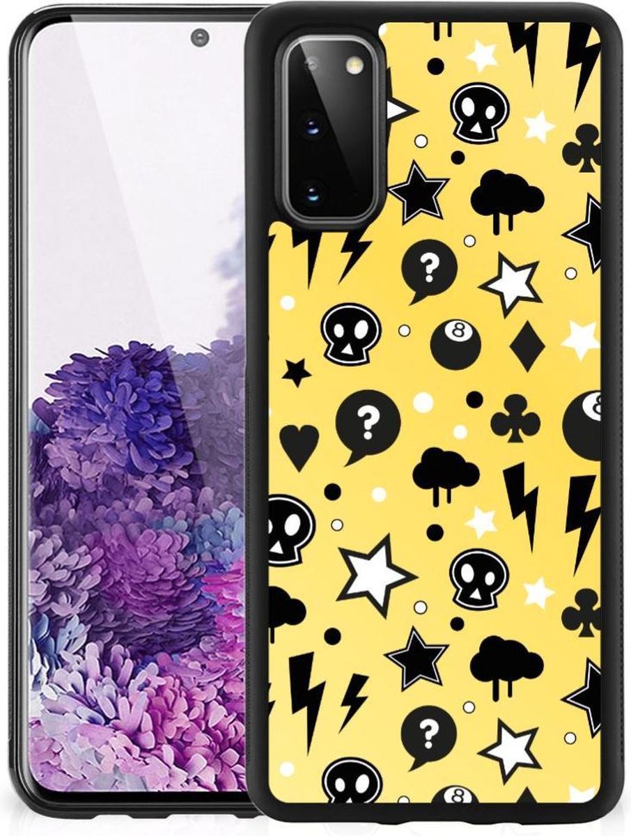 Back Cover voor Mobiel Case Samsung Galaxy S20 Punk Geel